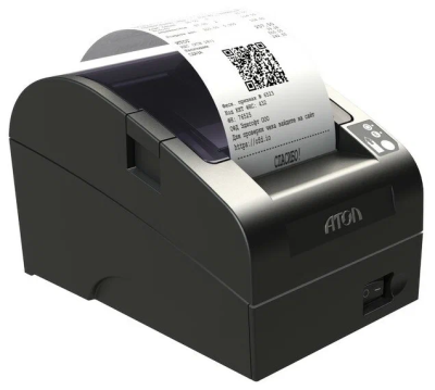 ККТ АТОЛ FPrint-22ПТК. Черный. Без ФН. USB. RS-232. Ethernet. 5.0